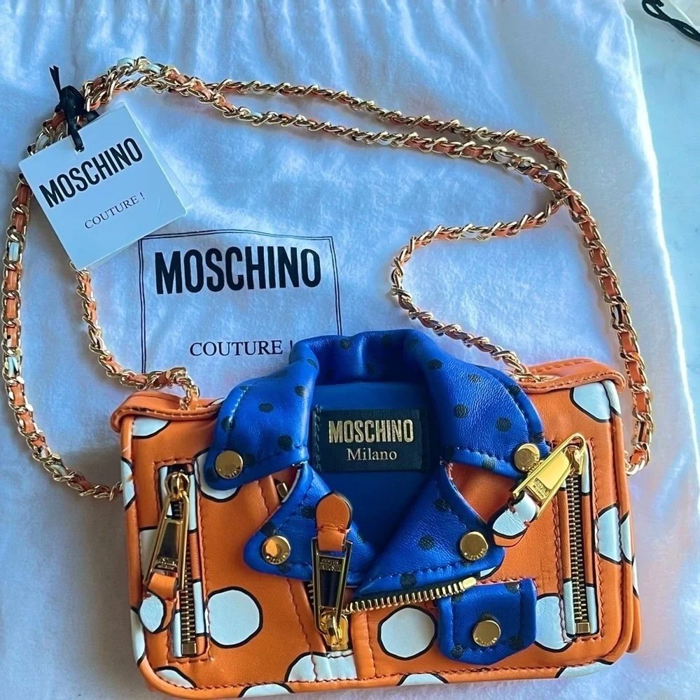 Moschino Couture Biker Bag. Polka dot. - Picture 5 of 17